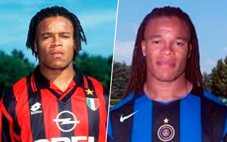 Edgar Davids (volante / holandês / 50 anos): Milan – 1996 a 1998 / Inter de Milão – 2004 a 2005.