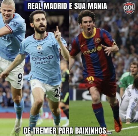 Torcedores fazem memes com goleada do Manchester City sobre o Real Madrid pela Champions League