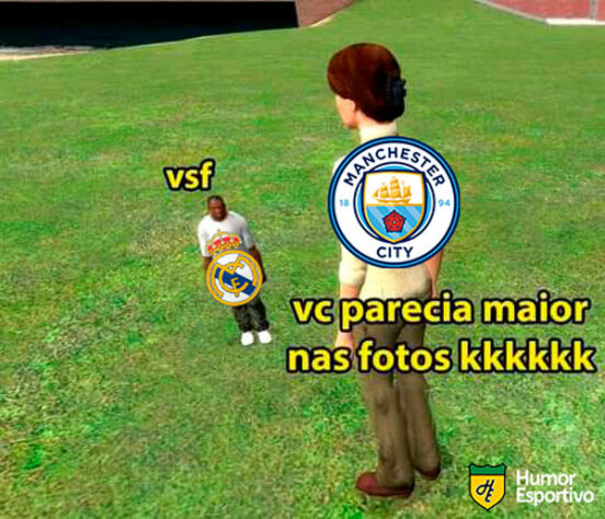 Torcedores fazem memes com goleada do Manchester City sobre o Real Madrid pela Champions League