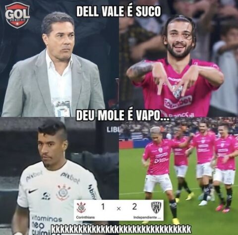 Vai um suco aí, Corinthians? Derrota para o Independiente del Valle pela Libertadores rendeu memes nas redes sociais.