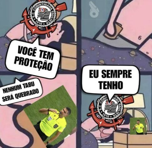 Tabu mantido e arbitragem polêmica: os memes do empate entre Corinthians e São Paulo na Neo Química Arena.