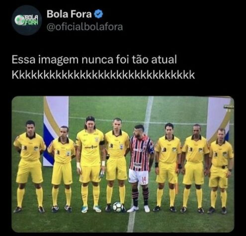 Tabu mantido e arbitragem polêmica: os memes do empate entre Corinthians e São Paulo na Neo Química Arena.