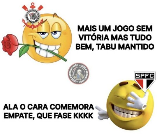 Tabu mantido e arbitragem polêmica: os memes do empate entre Corinthians e São Paulo na Neo Química Arena.