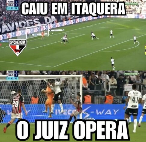 Tabu mantido e arbitragem polêmica: os memes do empate entre Corinthians e São Paulo na Neo Química Arena.