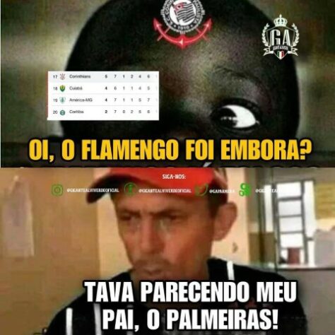 Na zona de rebaixamento, Corinthians sofre com os memes após derrota para o Flamengo