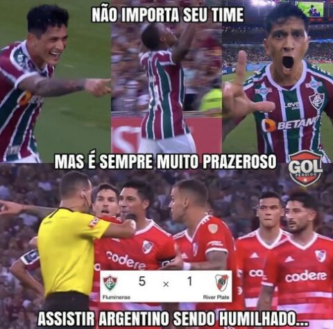 Libertadores: os melhores memes da vitória do Fluminense por 5 a 1 sobre o River Plate, com direito a três gols de Germán Cano.