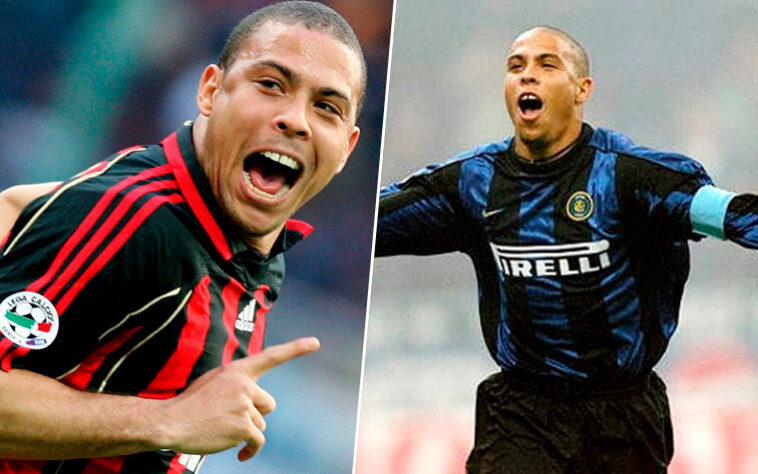 Ronaldo Nazário (atacante / brasileiro / 46 anos): Inter de Milão – 1997 a 2002 / Milan – 2007 a 2008. / Curiosidade: Foi na Inter que Ronaldo viveu seu pior momento, rompendo os ligamentos do joelho em 2000 contra a Lazio, e sua maior conquista, vencendo a Copa do Mundo em 2002, contra a Alemanha, por 2 a 0. O atacante foi o autor de ambos os gols da decisão. 