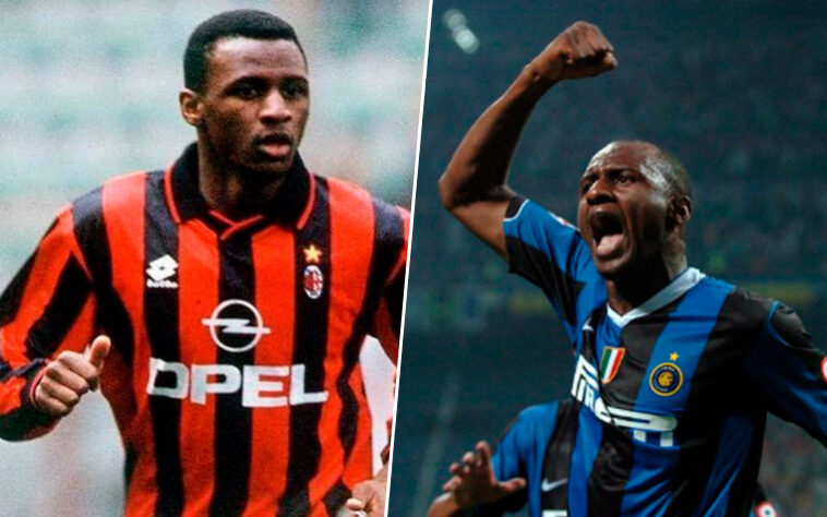 Patrick Vieira (volante / francês / 46 anos): Milan – 1995 a 1996 / Inter de Milão – 2006 a 2010.