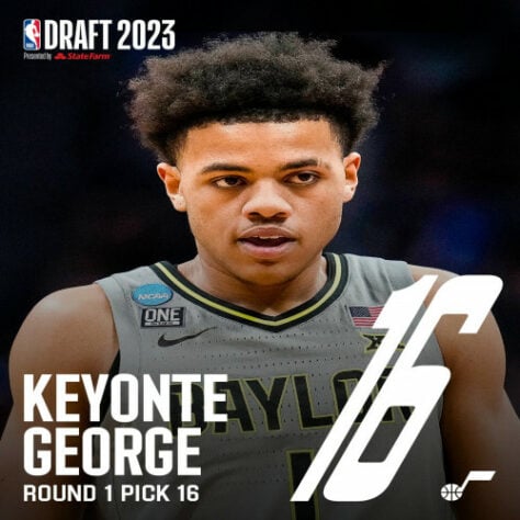 16ª escolha: Keyonte George (EUA) - Utah Jazz 