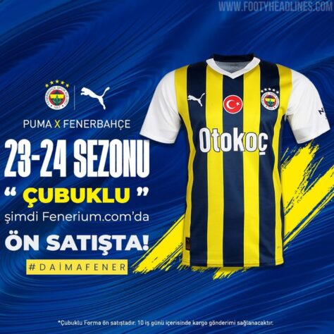 Fenerbahçe: camisa 1 - lançado oficialmente