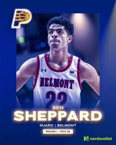 26ª escolha: Ben Sheppard (EUA) - Indiana Pacers