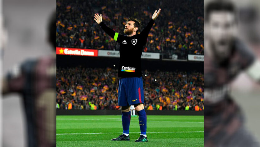 Lionel Messi no Botafogo: torcedores fazem montagens e sonham com contratação do craque argentino, de saída do PSG.