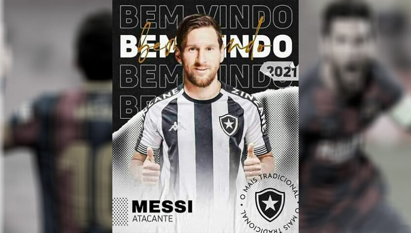 Lionel Messi no Botafogo: torcedores fazem montagens e sonham com contratação do craque argentino, de saída do PSG.