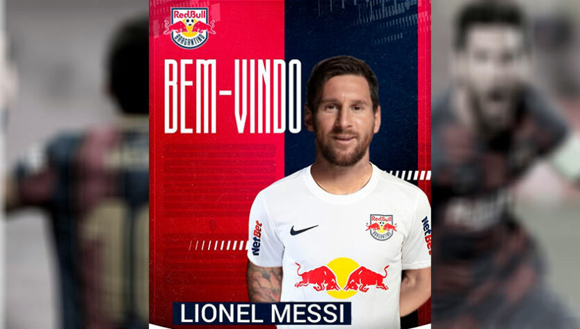 Lionel Messi no Red Bull Bragantino: torcedores fazem montagens e sonham com contratação do craque argentino, de saída do PSG.