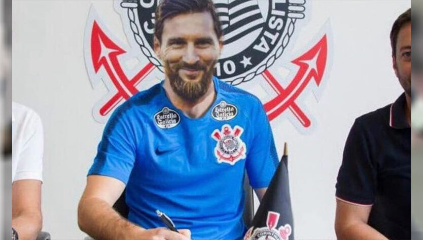 Lionel Messi no Corinthians: torcedores fazem montagens e sonham com contratação do craque argentino, de saída do PSG.