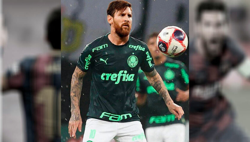 Lionel Messi no Palmeiras: torcedores fazem montagens e sonham com contratação do craque argentino, de saída do PSG.