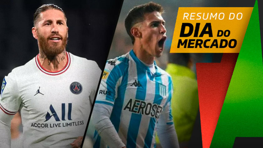 PSG anuncia saída de Sergio Ramos, Corinthians se aproxima de jogador do Racing-ARG... tudo isso e muito mais a seguir no resumo do Dia do Mercado desta sexta-feira (02):