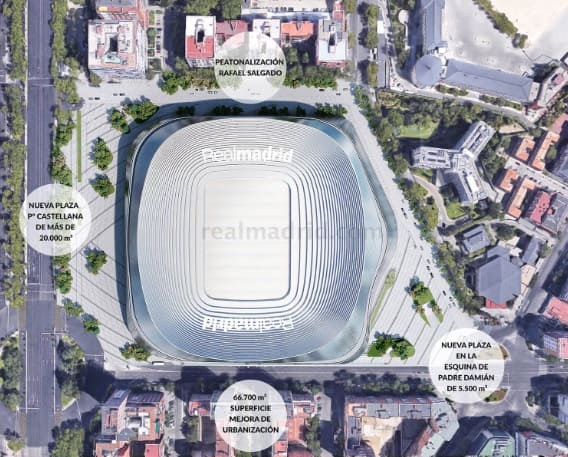 Projeto realizado pelo Real Madrid para apresentar o resultado das obras no Santiago Bernabéu.