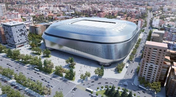 Projeto realizado pelo Real Madrid para apresentar o resultado das obras no Santiago Bernabéu.