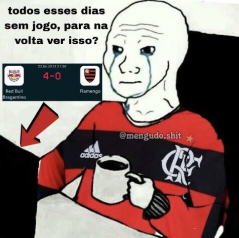 Os melhores memes da vitória do RB Bragantino por 4 a 0 sobre o Flamengo pela 11ª rodada do Brasileirão