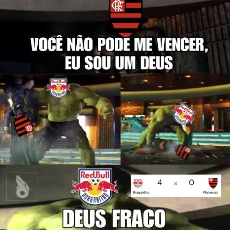 Os melhores memes da vitória do RB Bragantino por 4 a 0 sobre o Flamengo pela 11ª rodada do Brasileirão