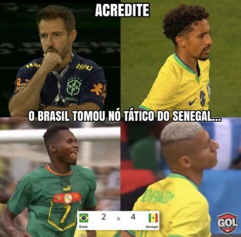 Derrota da Seleção Brasileira para Senegal rende memes nas redes sociais