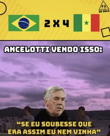 Derrota da Seleção Brasileira para Senegal rende memes nas redes sociais