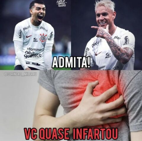 Torcedores fazem memes após vitória do Corinthians sobre o Atlético-MG e classificação às quartas de final da Copa do Brasil.