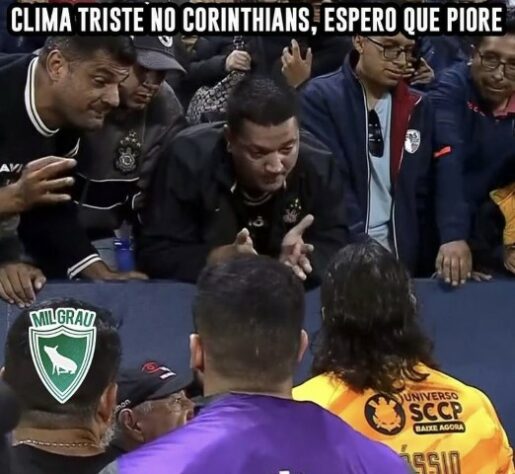 Vai um suquinho aí? Corinthians é alvo de memes após derrota para o Independiente del Valle e eliminação precoce na Libertadores.