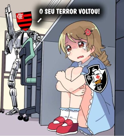 Sem perdão! Rubro-negros tiram sarro do Vasco em memes após goleada por 4 a 1 do Flamengo em jogo válido pela 9ª rodada do Brasileirão.