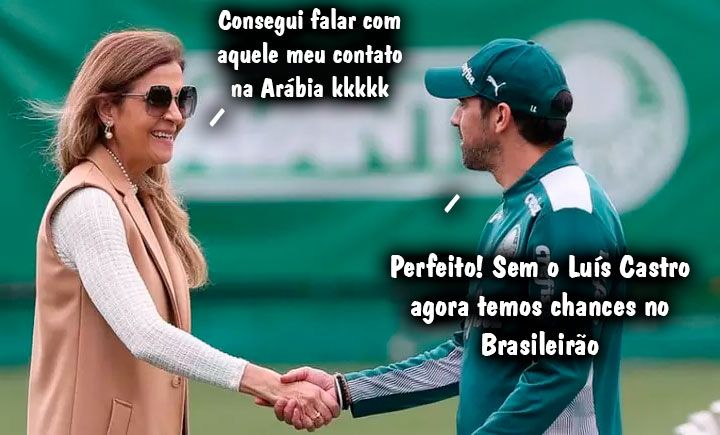 Rivais fazem memes com saída de Luís Castro do Botafogo rumo ao Al-Nassr, da Arábia Saudita, time de Cristiano Ronaldo.