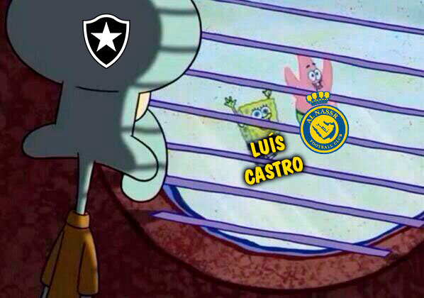 Rivais fazem memes com saída de Luís Castro do Botafogo rumo ao Al-Nassr, da Arábia Saudita, time de Cristiano Ronaldo.