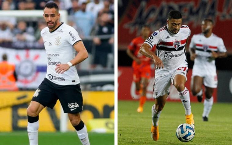 Renato Augusto (Corinthians) x Wellington Rato (São Paulo).