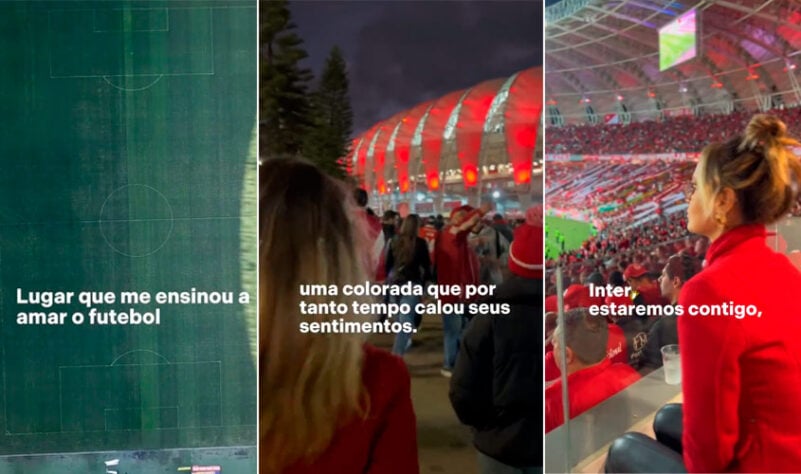Bibiana Bolson postou um vídeo se declarando ao Internacional, afirmando que o Estádio Beira-Rio é o seu lar e o lugar onde aprendeu amar o futebol. A jornalista ainda cita que é uma colorada que por muito tempo calou seus sentimentos.