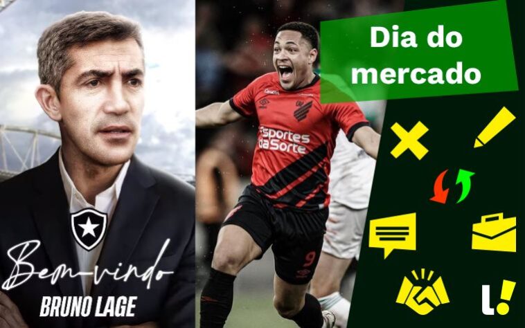 Vitor Roque vendido por valor recorde ao Barcelona, Botafogo anuncia Bruno Lage... veja isso e muito mais a seguir, no resumo do Dia do Mercado deste sábado (8)!