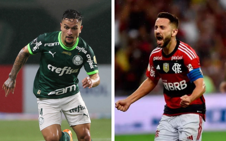 Artur (Palmeiras) x Everton Ribeiro (Flamengo)