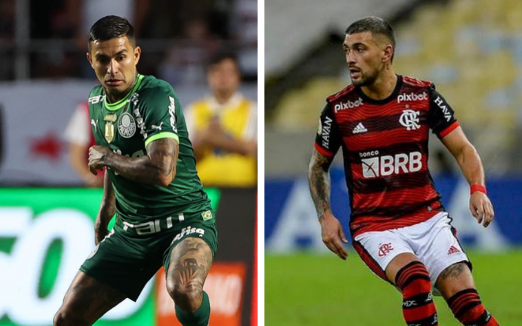 Dudu (Palmeiras) x Arrascaeta (Flamengo)