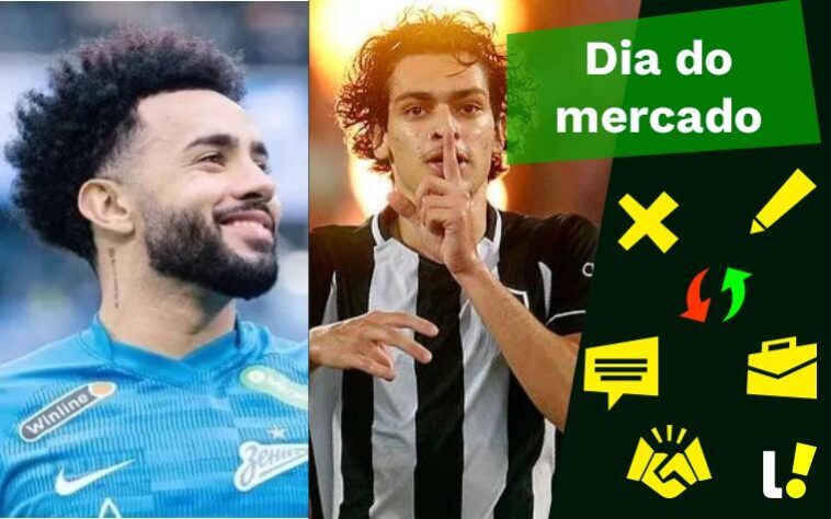 Flamengo faz proposta por Claudinho, atacantes do Botafogo na mira do exterior... veja isso e muito mais no resumo do Dia do Mercado desta quinta-feira (13)! 