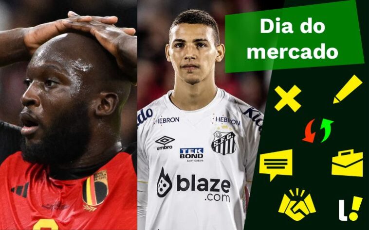 Inter de Milão rejeita Lukaku após descobrir "traição", "novo raio" do Santos interessa ao Monaco... veja isso e muito mais no resumo do Dia do Mercado deste sábado (15)! 