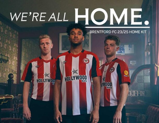 Brentford: camisa 1 - lançada oficialmente 