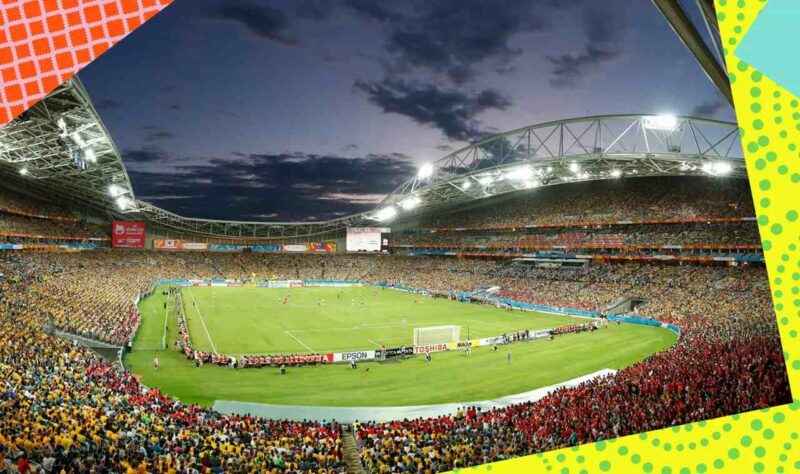 Austrália - Stadium Australia: capacidade para 69.314 espectadores. Receberá partidas de todas as fases da competição.