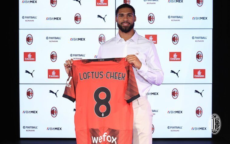 FECHADO - O Milan anunciou a contratação de Ruben Loftus-Cheek, meio-campista de 27 anos que pertencia ao Chelsea, da Inglaterra. O jogador custou ao clube italiano cerca de 16 milhões de euros fixos (aproximadamente R$ 84 milhões), além de 4 milhões de bônus em metas. O vínculo do jogador com os italianos tem duração até junho de 2027. 