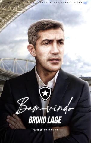 FECHADO – Neste sábado, O Botafogo comunicou em suas redes sociais que chegou a um acordo com o português Bruno Lage para assumir o comando técnico da equipe. O contrato será válido até o final de 2023.