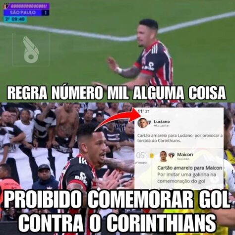 Os melhores memes da vitória do Corinthians sobre o São Paulo no Majestoso válido pelas semifinais da Copa do Brasil