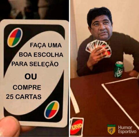 Fernando Diniz protagoniza memes após acerto como técnico interino da Seleção Brasileira até a chegada de Carlo Ancelotti.