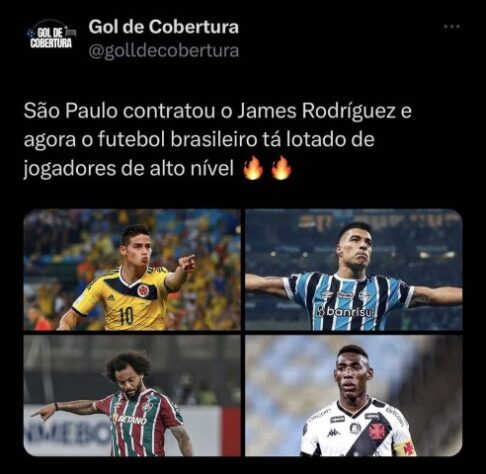 Torcedores fazem memes com acerto do São Paulo com James Rodríguez, e avião do Palmeiras vira piada na web.