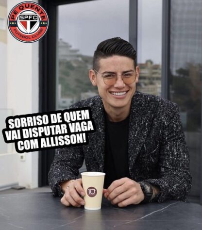 Torcedores fazem memes com acerto do São Paulo com James Rodríguez, e avião do Palmeiras vira piada na web.