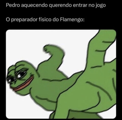 Há algumas semanas, Pedro foi agredido pelo preparador físico e fato também acabou rendendo memes na web