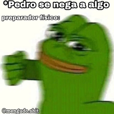 Há algumas semanas, Pedro foi agredido pelo preparador físico e fato também acabou rendendo memes na web