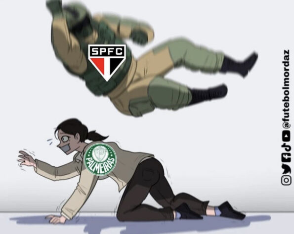 Vitória do São Paulo sobre o Palmeiras pelas quartas de final da Copa do Brasil rende enxurrada de memes na web.